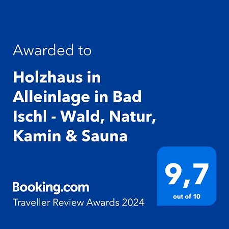 Holzhaus In Alleinlage In Bad Ischl, Kamin&sauna Ferienhaus